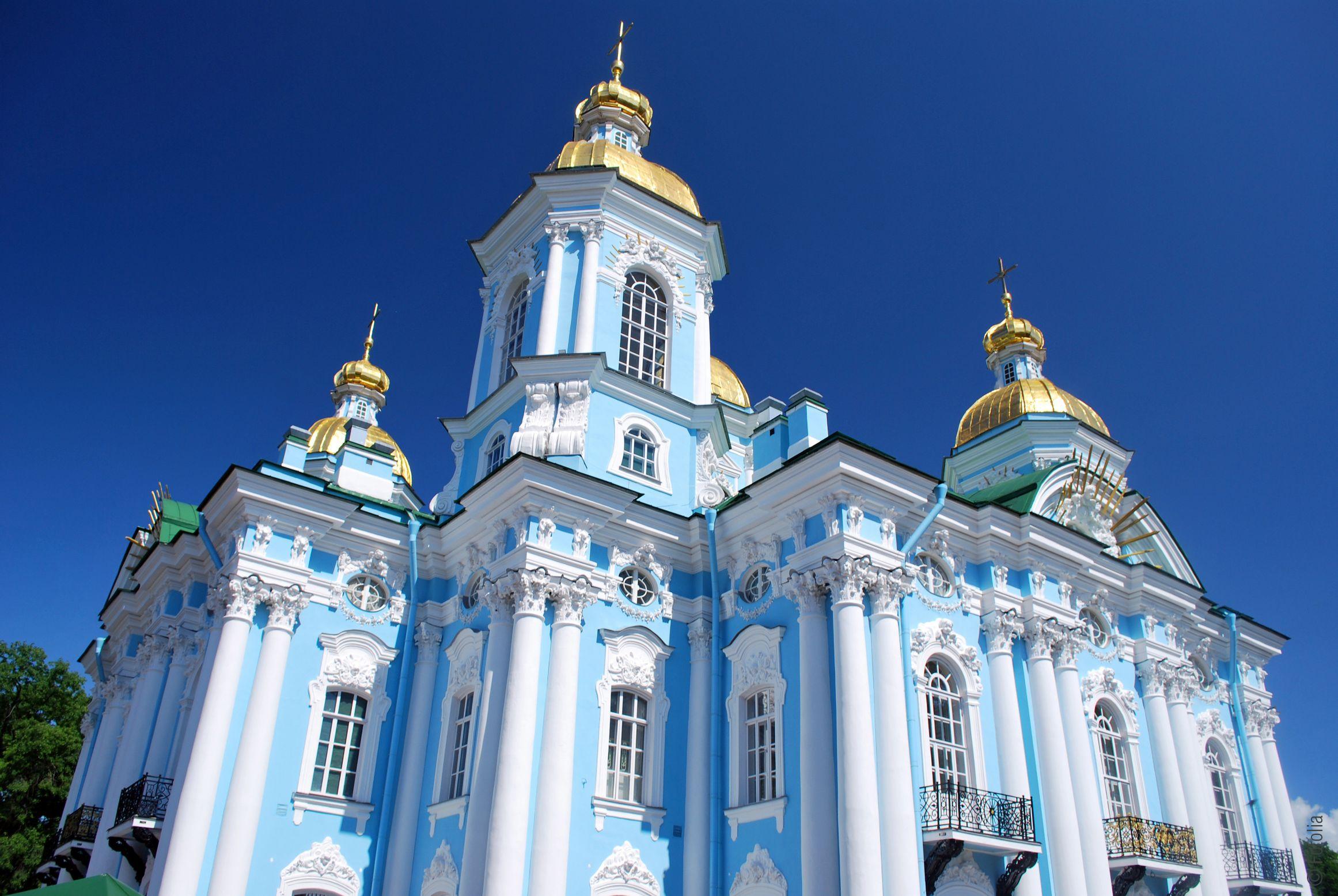 La cathédrale St Nicolas des Marins, St Petersbourg, RUSSIE