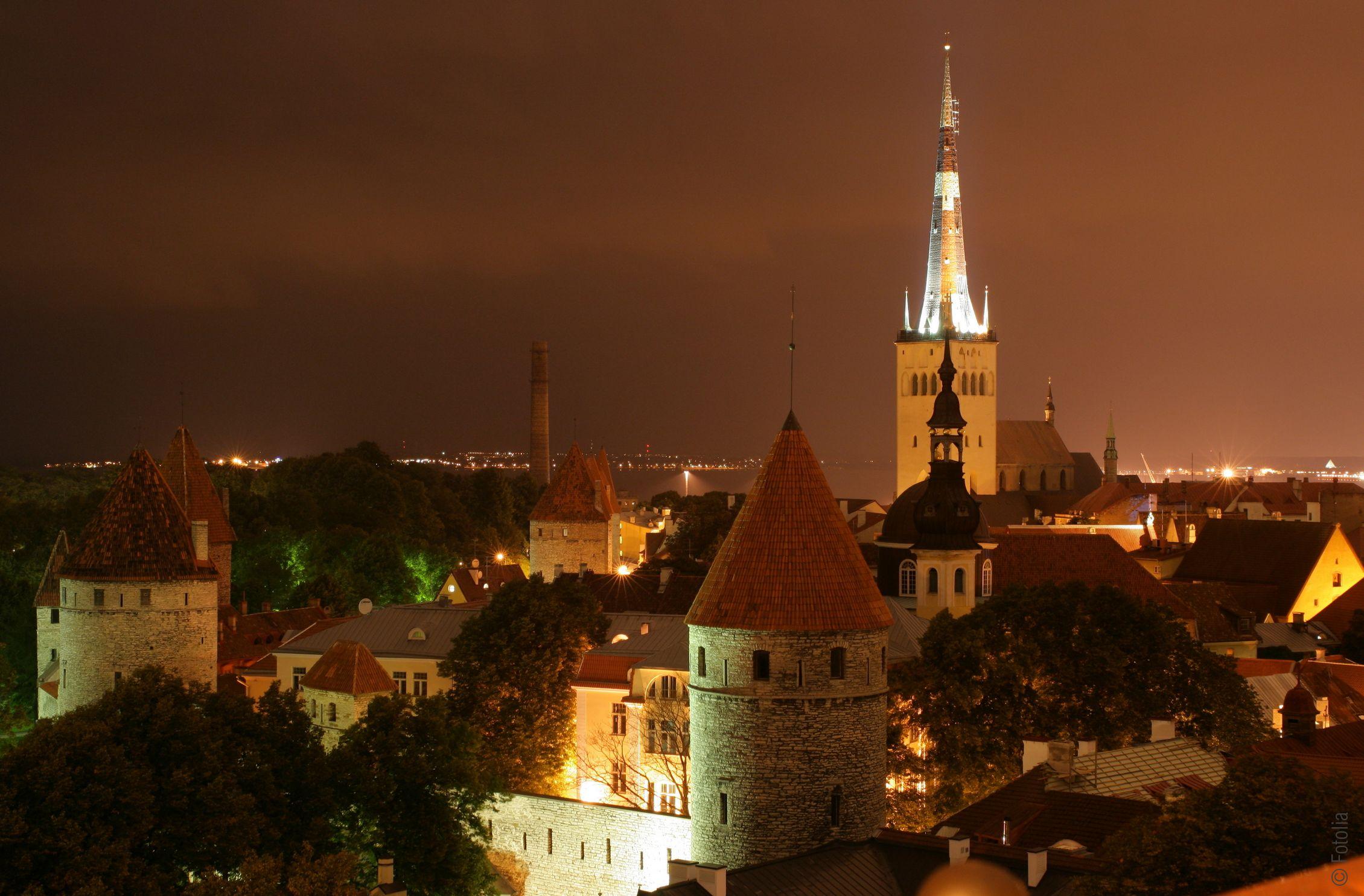 Vue de la vieille ville, Tallinn, ESTONIE